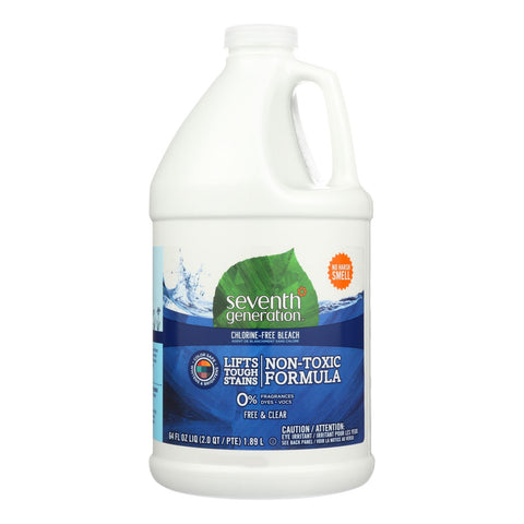 Seventh Generation Chlorine Free Bleach - Free And Clear - Case Of 6 - 64 Fl Oz.