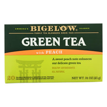 Bigelow Tea Green Tea - With Peach - Case Of 6 - 20 Bag