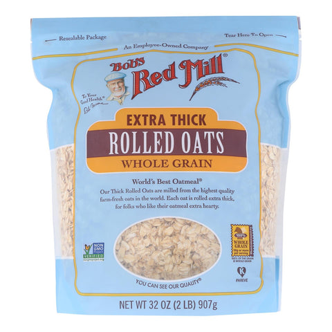 Bob's Red Mill - Rolled Oats - Extra Thick - Case Of 4-32 Oz.