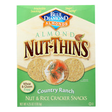 Blue Diamond - Nut Thins - Country Ranch - Case Of 12 - 4.25 Oz.