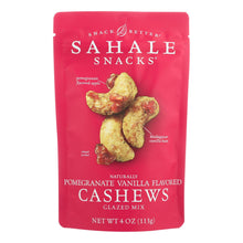 Sahale Snacks Cashews Glazed Nuts - Pomegranate And Vanilla - Case Of 6 - 4 Oz.