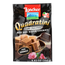 Loacker Quadratini Dark Chocolate Wafer Cookies  - Case Of 6 - 8.82 Oz
