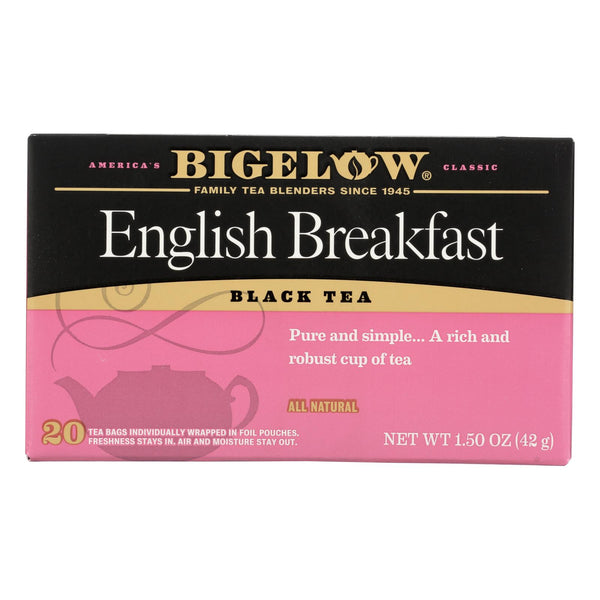 Bigelow Tea English Breakfast Black Tea - Case Of 6 - 20 Bags