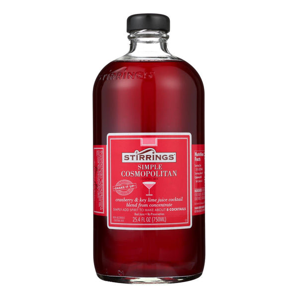 Stirrings Cocktail Mixer - Cosmopolitan - Case Of 6 - 750 Ml