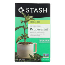 Stash Tea - Herbal - Peppermint - 20 Bags - Case Of 6