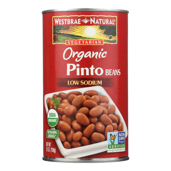 Westbrae Natural Pinto Beans - Organic - Case Of 12 - 25 Oz.