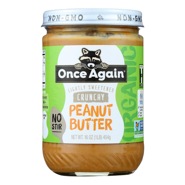 Once Again - Peanut Butter Crunch - Case Of 6-16 Oz