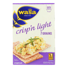 Wasa Crispbread Crisp 'n Light 7 Grain Crackerbread - Case Of 10 - 4.9 Oz.