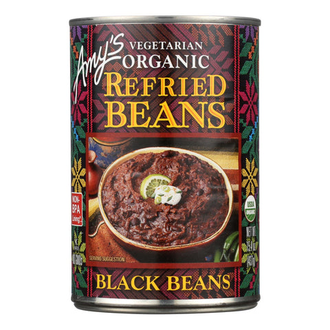 Amy's - Organic Refried Black Beans - Case Of 12 - 15.4 Oz.