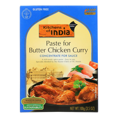 Kitchen Of India Paste - Butter Chicken Curry - 3.5 Oz - Case Of 6