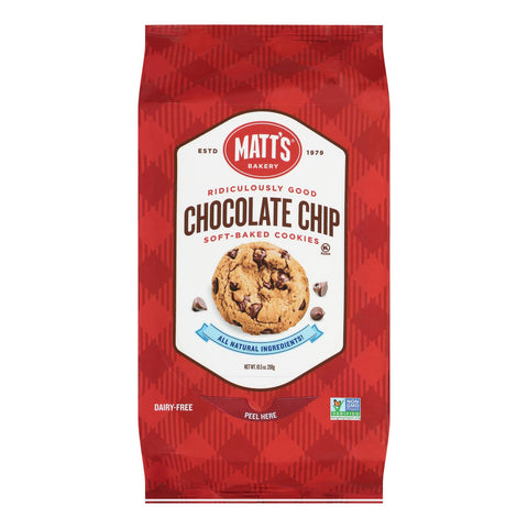 Matt's Cookies - Cookies Chocolate Chip - Case Of 6-10.5 Oz