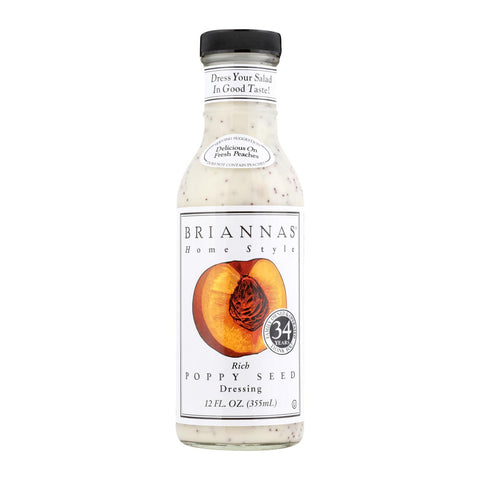 Brianna's - Salad Dressing - Poppy Seed - Case Of 6 - 12 Fl Oz.