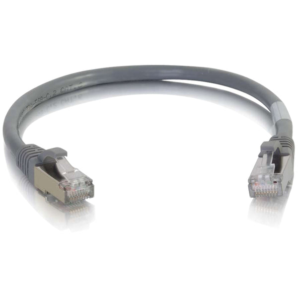 C2G 6in Cat6a Snagless Shielded (STP) Network Patch Cable - Gray