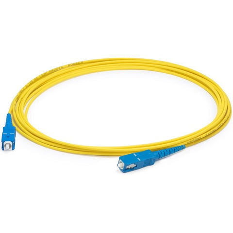 AddOn 2m SC (Male) to SC (Male) Yellow OS1 Simplex Fiber OFNR (Riser-Rated) Patch Cable
