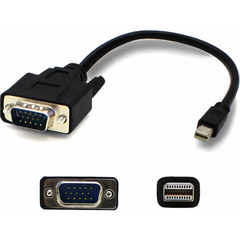 AddOn 6ft Mini-DisplayPort Male to VGA Male Black Adapter Cable