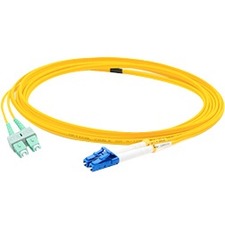 AddOn 8m ASC (Male) to LC (Male) Yellow OS1 Duplex Fiber OFNR (Riser-Rated) Patch Cable