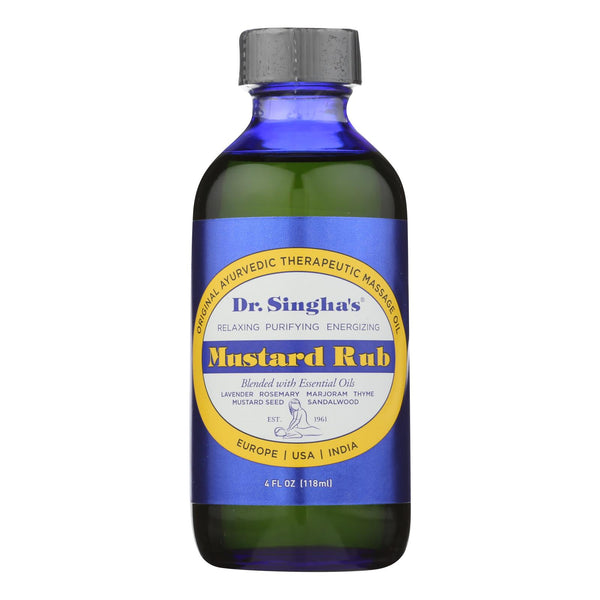 Dr. Singha's Mustard Rub - 4 Fl Oz