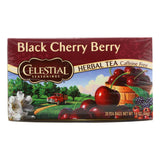 Celestial Seasonings Herbal Tea Caffeine Free Black Cherry Berry - 20 Tea Bags - Case Of 6