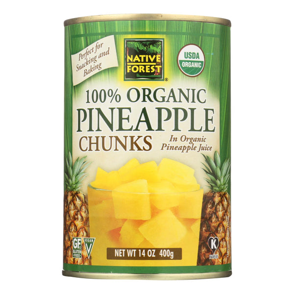 Native Forest Organic Chunks - Pineapple - Case Of 6 - 14 Oz.