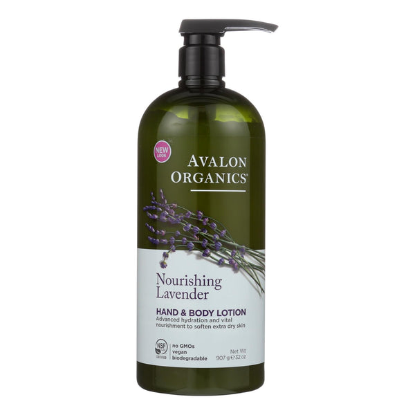 Avalon Organics Hand And Body Lotion Lavender - 32 Fl Oz