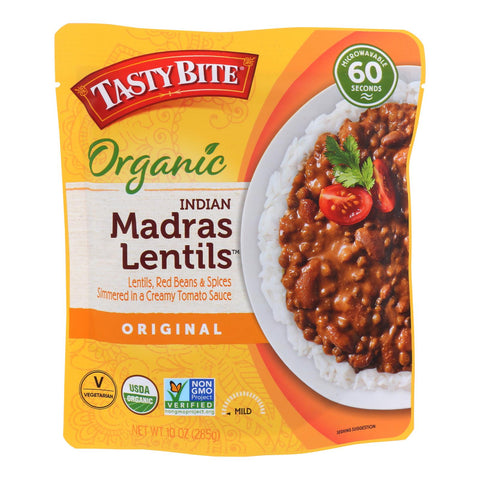 Tasty Bite Entree - Indian Cuisine - Madras Lentils - 10 Oz - Case Of 6