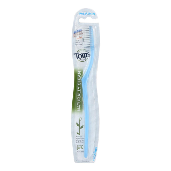 Tom's Of Maine Toothbrush - Naturally Clean - Adult - Medium - 1 Count - Case Of 6