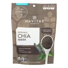 Navitas Naturals Chia Seeds - Organic - Raw - 8 Oz - Case Of 12